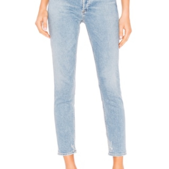 agolde nico high rise slim fit in jeans in embark size 25 nwot - Picture 2 of 9